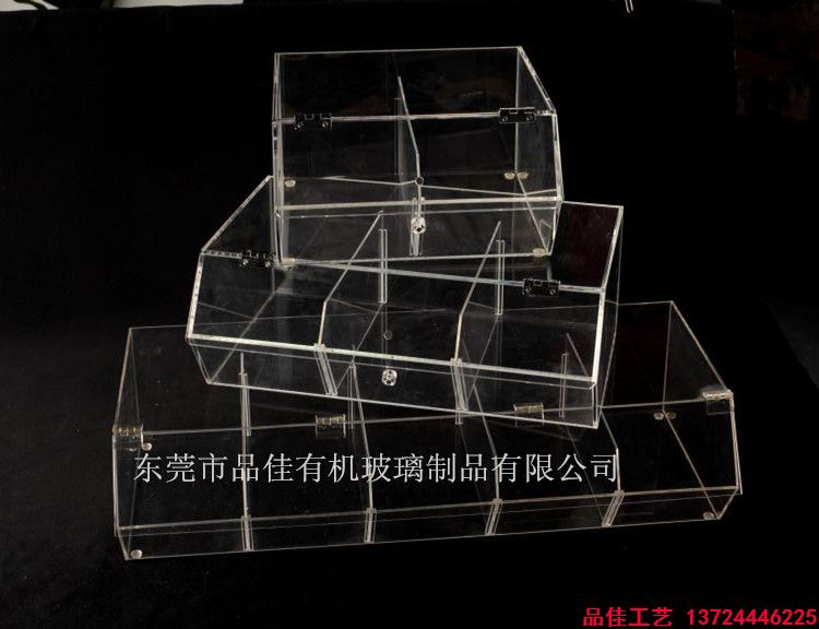 有机玻璃高透明面包展示盒