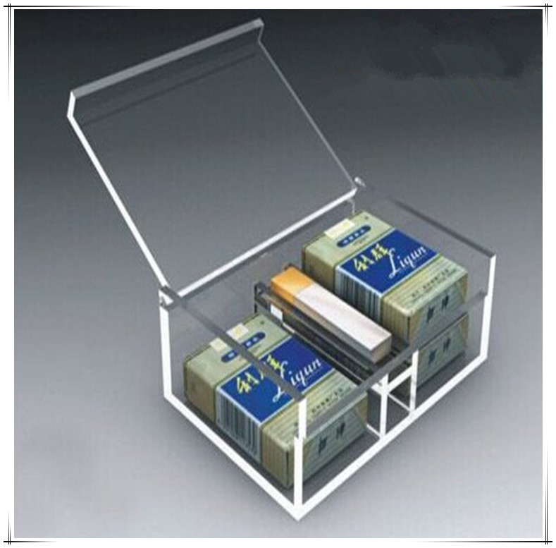 厂家制作 亚克力盒子 香烟展示盒子 透明盒子